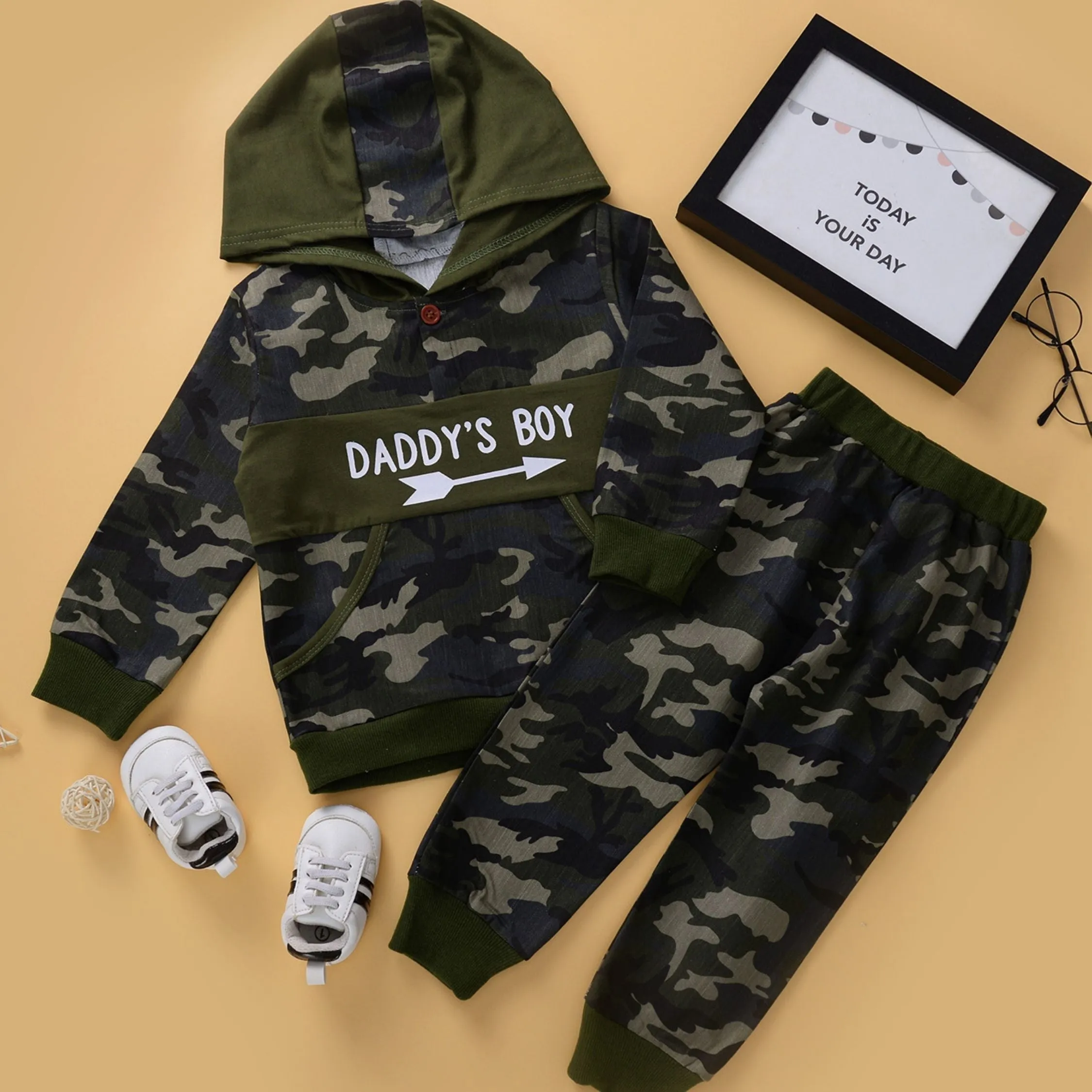 2 Piece Daddy's Boy Hoodie & Trouser Set