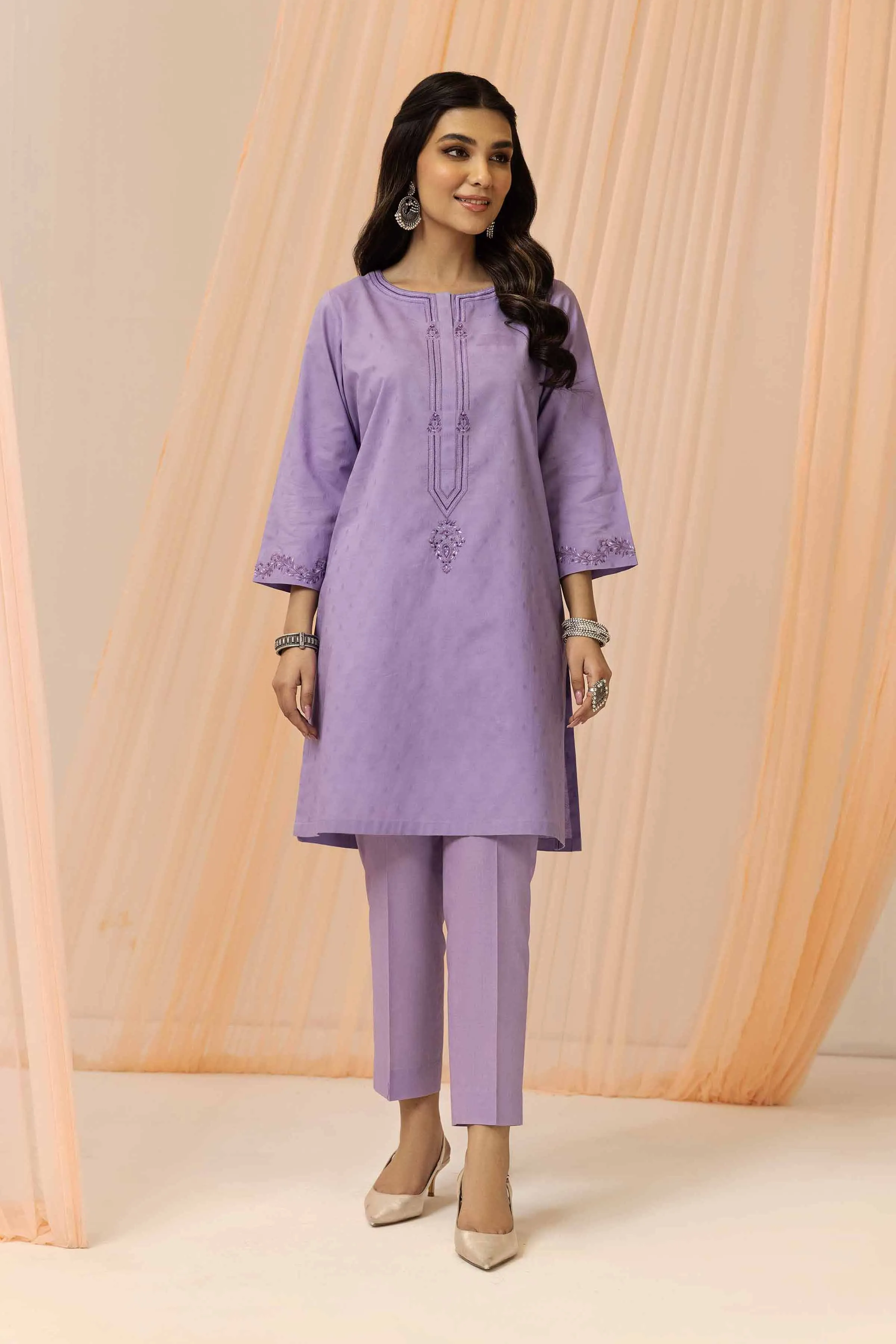 2 Piece - Embroidered Suit - PE23-05