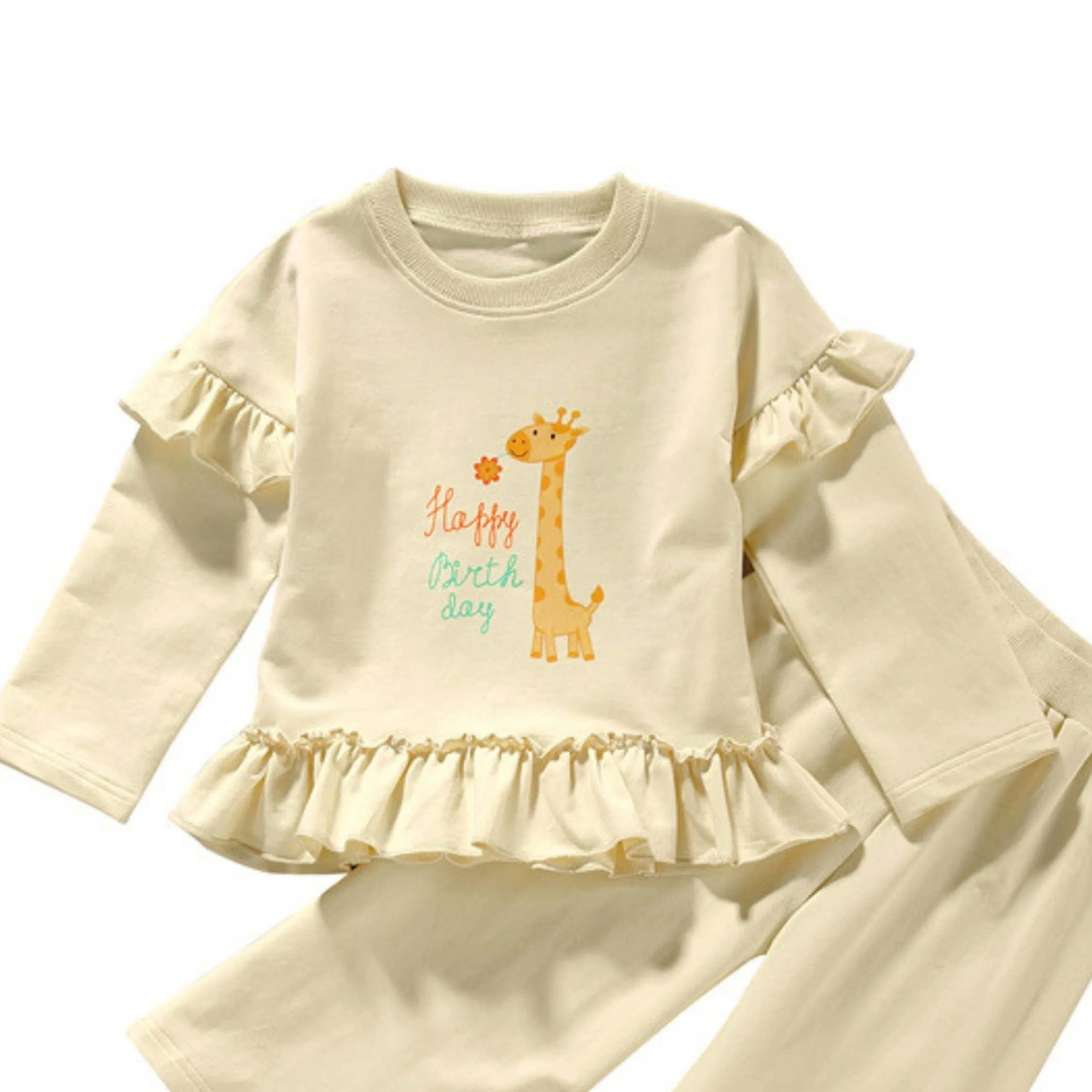 2 Piece Giraffe Top And Trouser Set