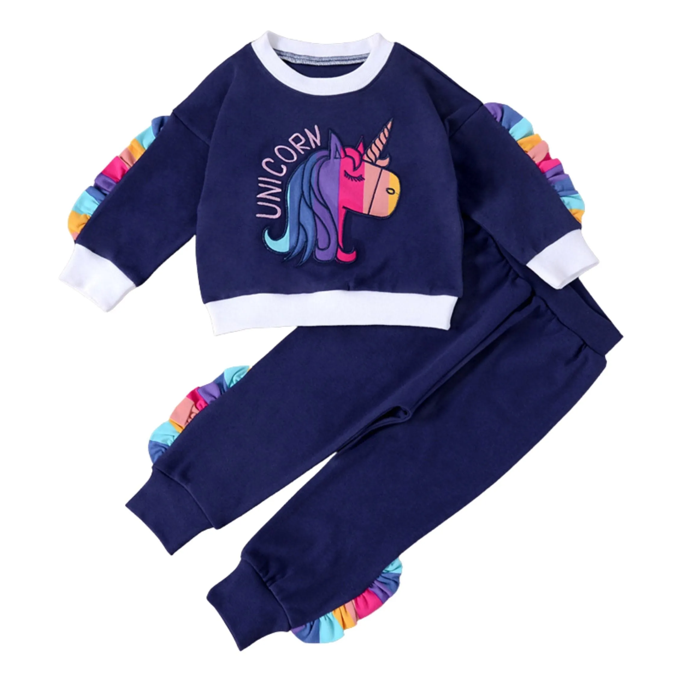 2 Piece Unicorn Top And Trouser Set