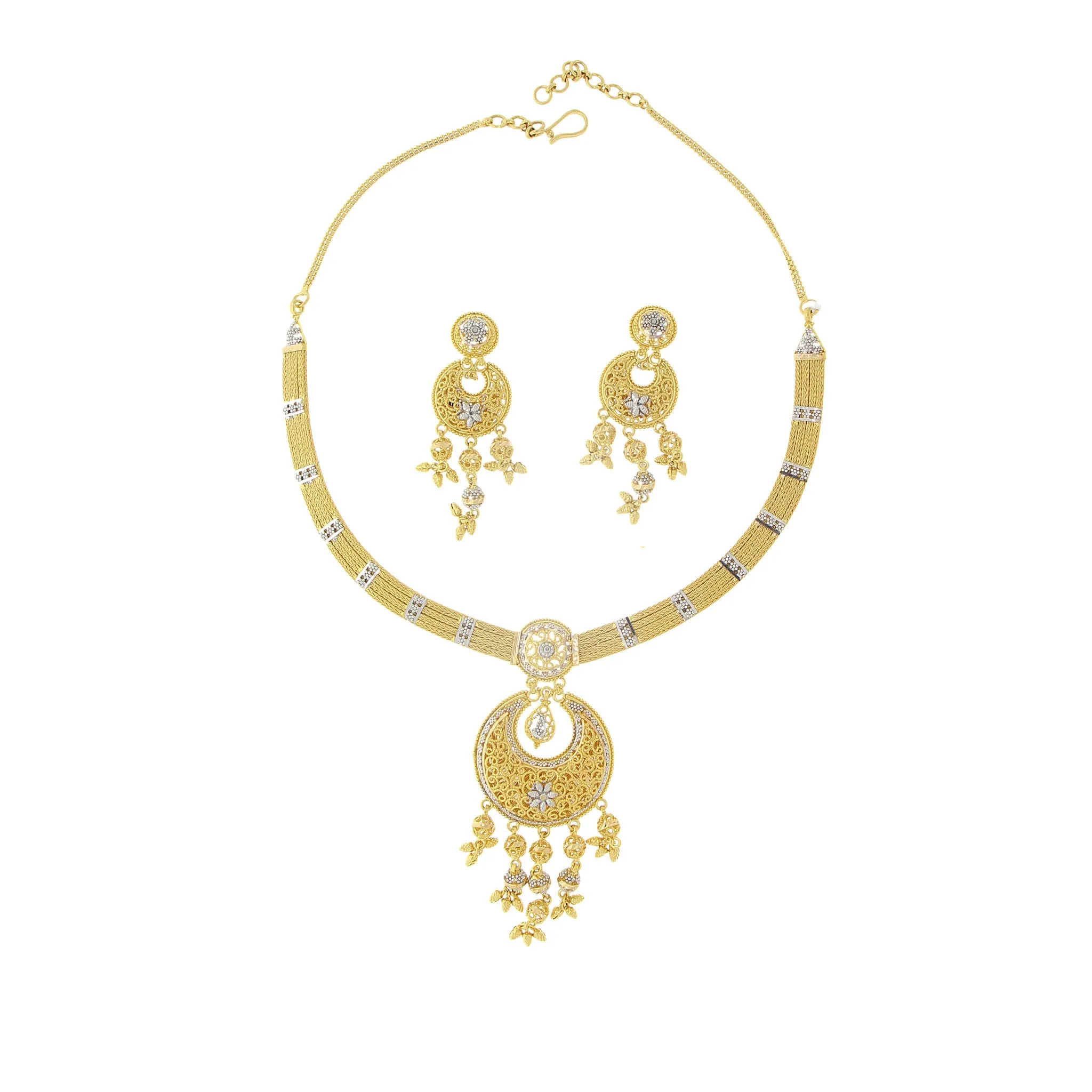 2-TONE GOLD NECKLACE SET