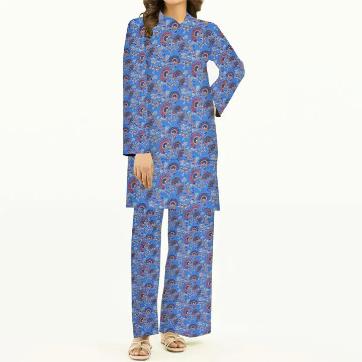 2PC- Unstitched Digital Printed Cambric Suit PW3462