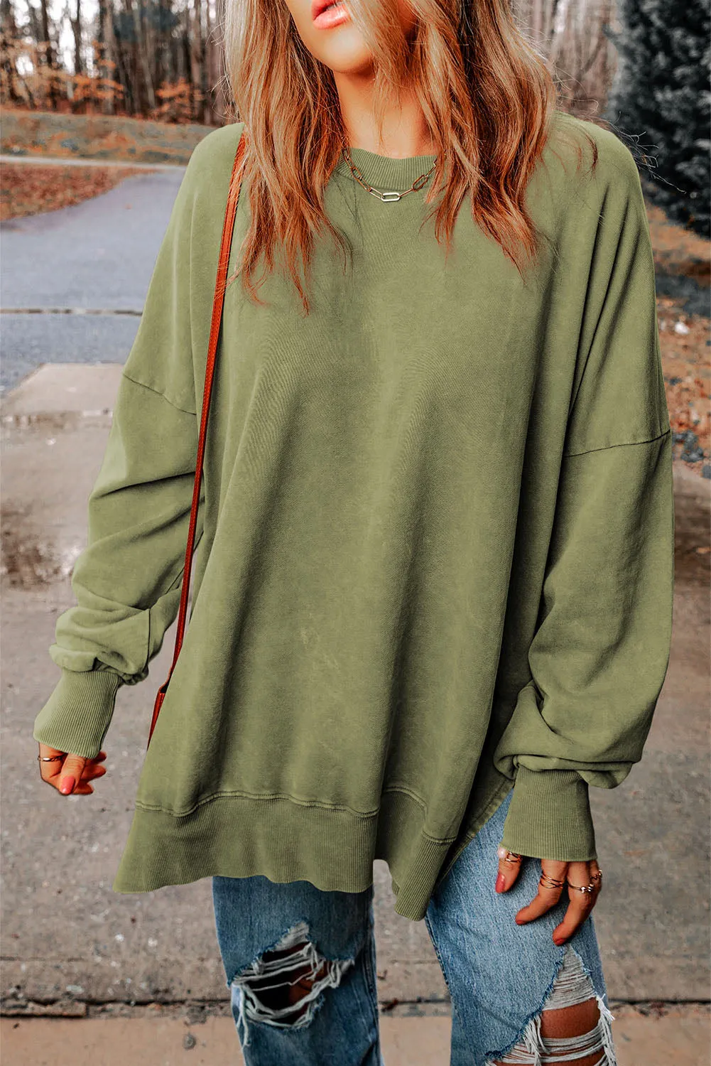 5 Cozy Drop Shoulder Sweatshirts ( S - 2X)