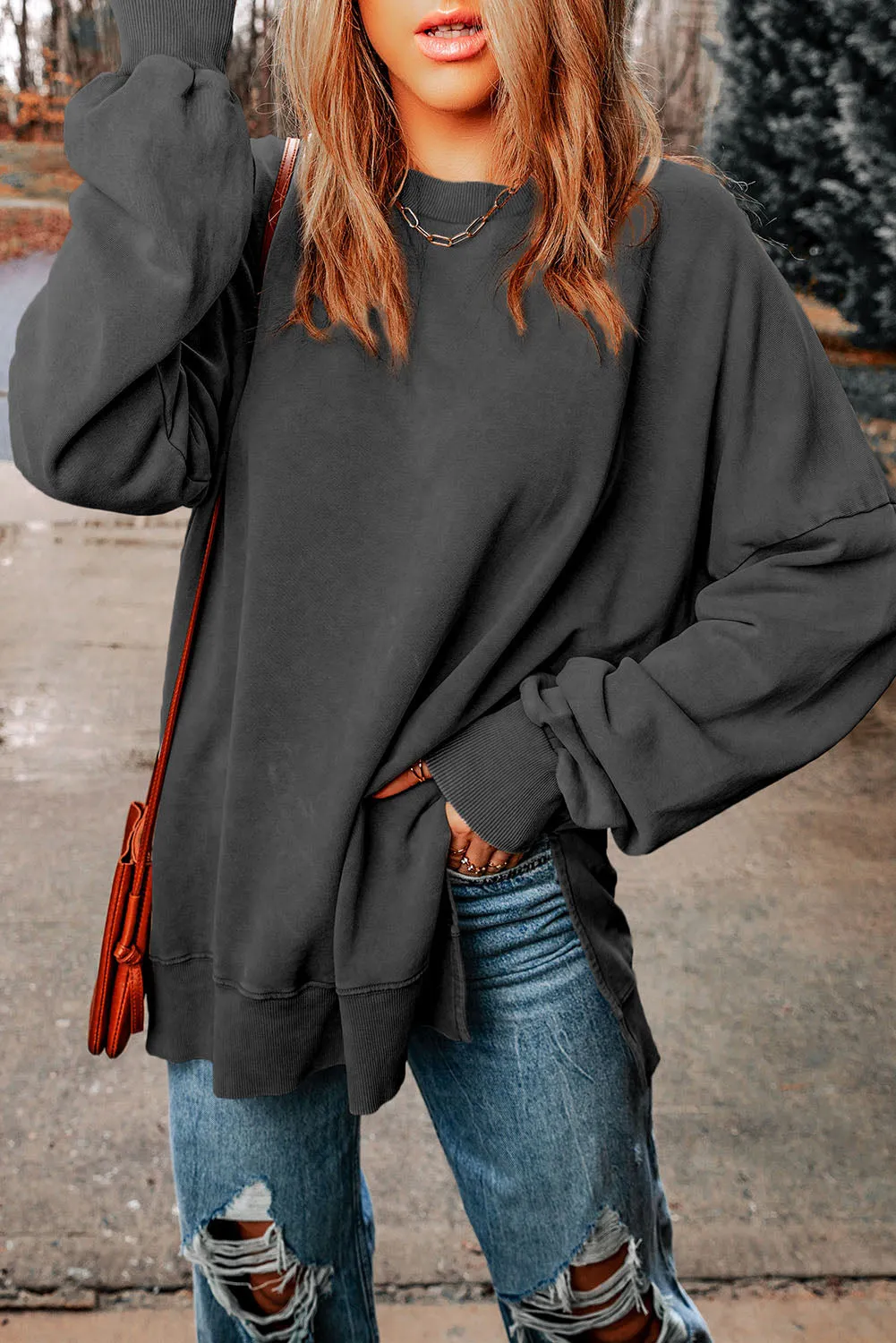 5 Cozy Drop Shoulder Sweatshirts ( S - 2X)