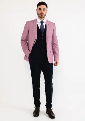 6th Sense Hopkins Contrast Three Piece Suit, Orchid