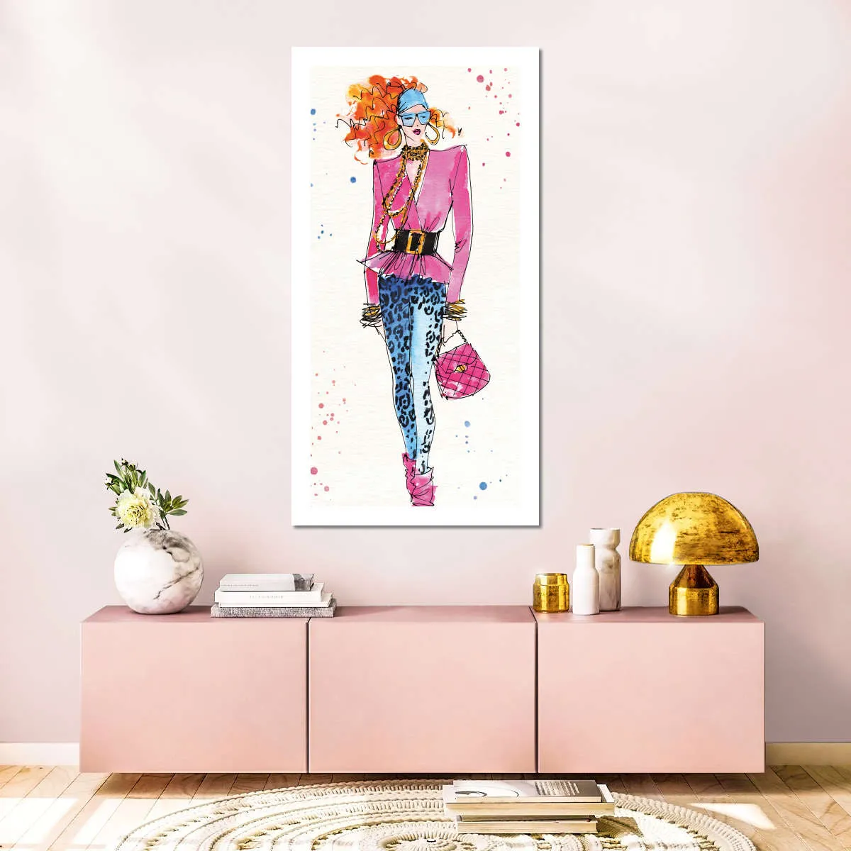 80s Fashion II Color Wall Art