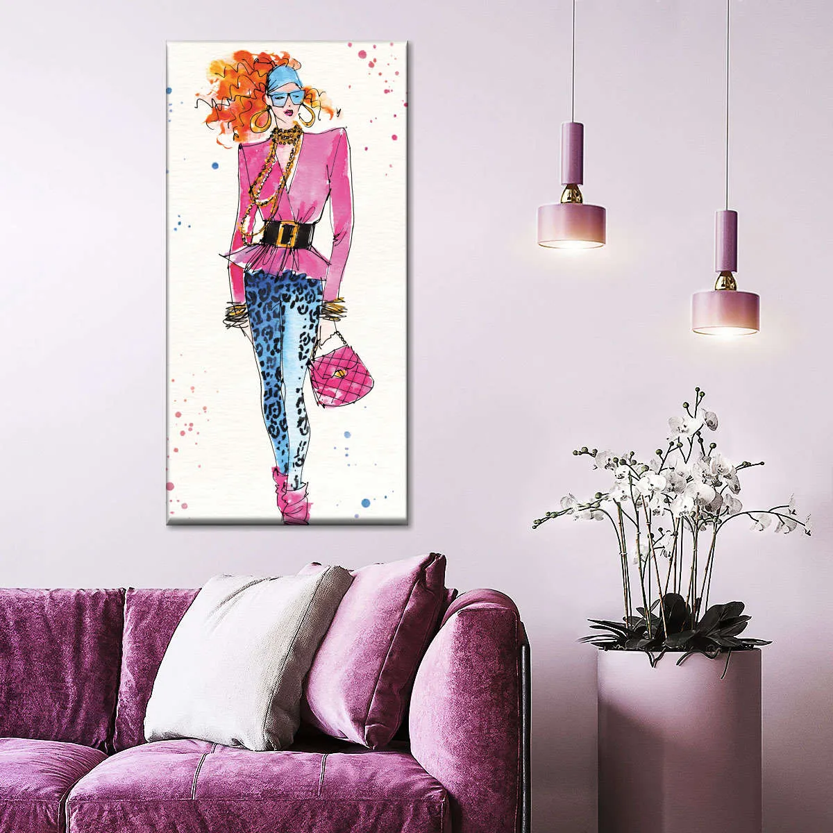 80s Fashion II Color Wall Art