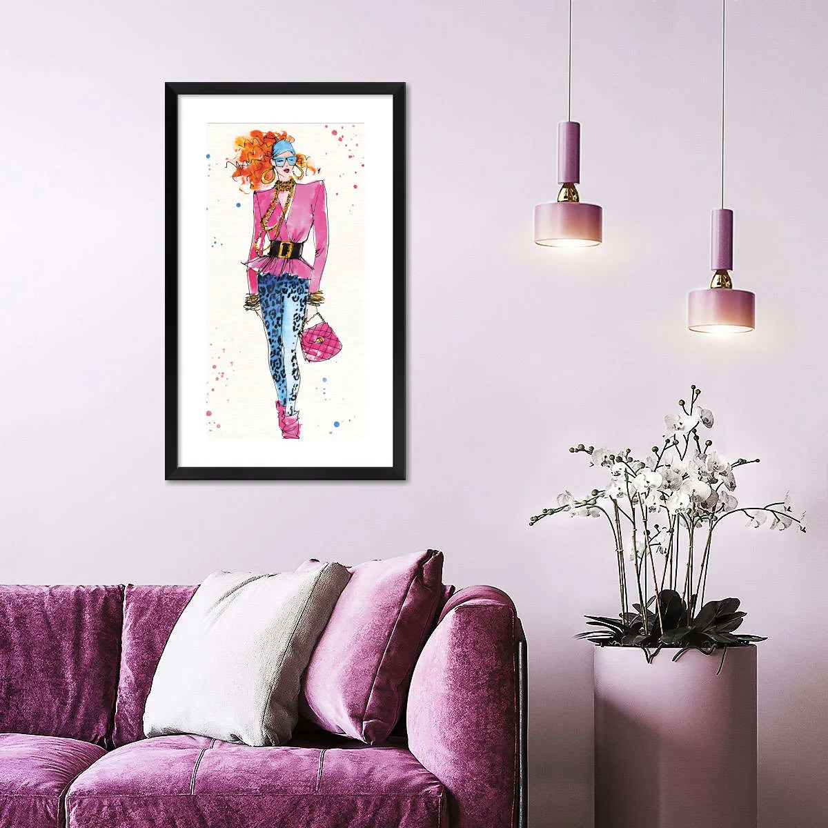 80s Fashion II Color Wall Art