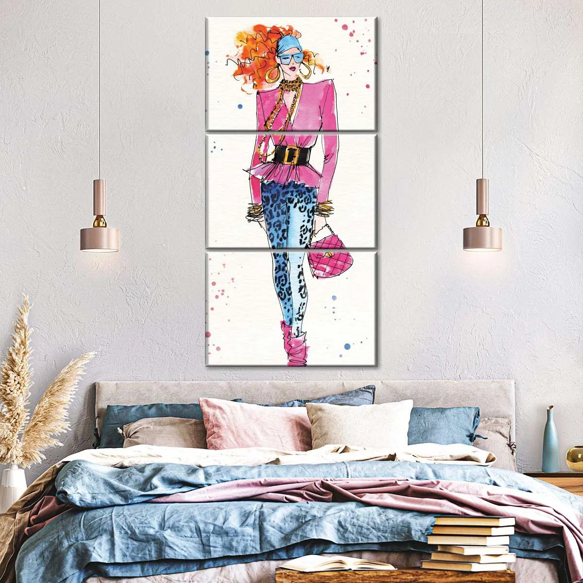 80s Fashion II Color Wall Art