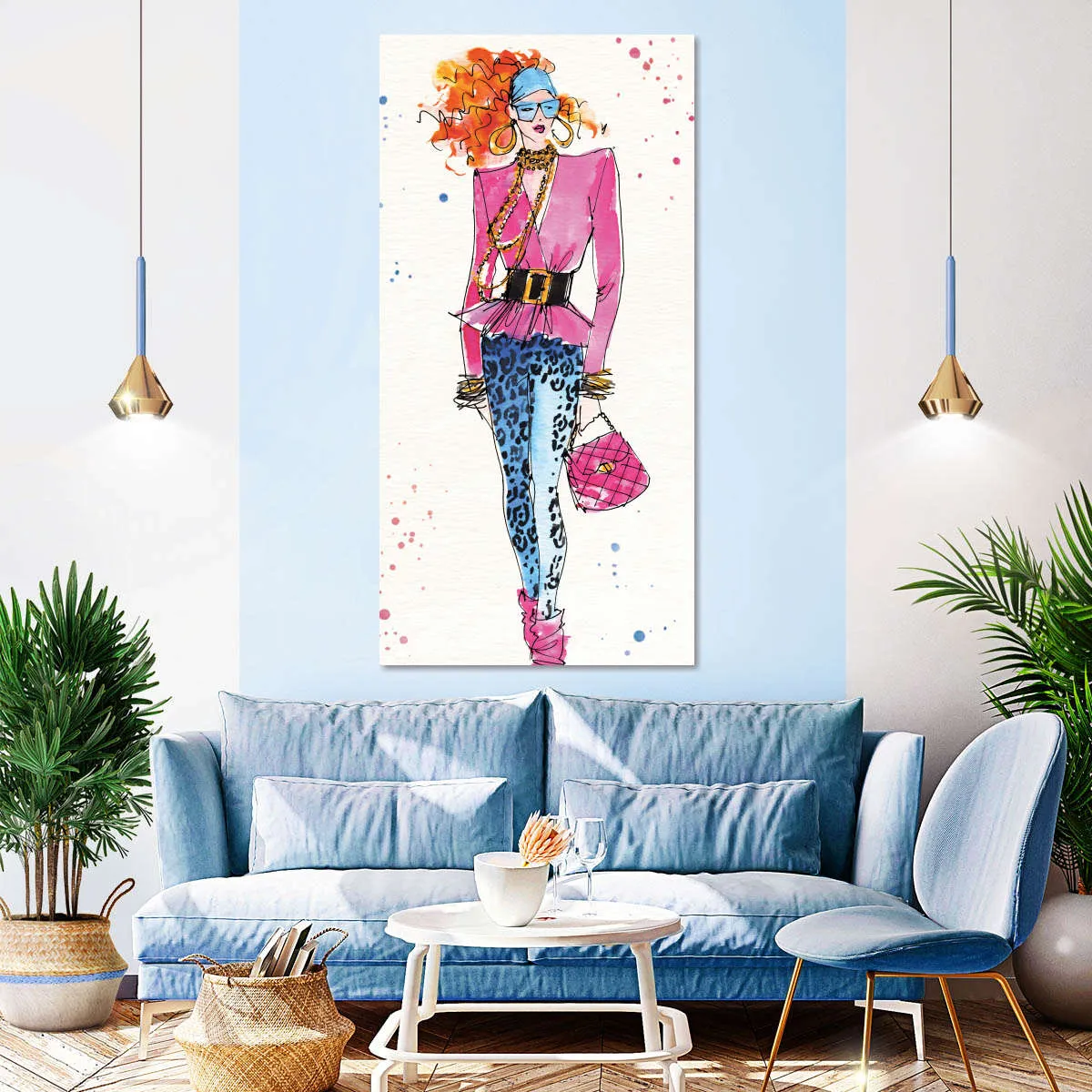 80s Fashion II Color Wall Art