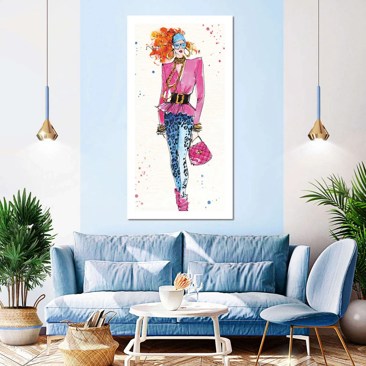 80s Fashion II Color Wall Art