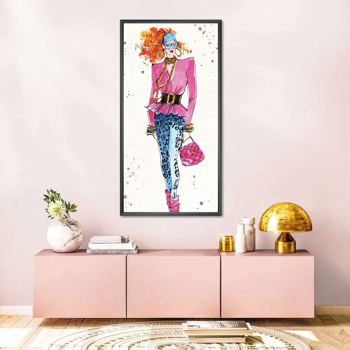 80s Fashion II Color Wall Art