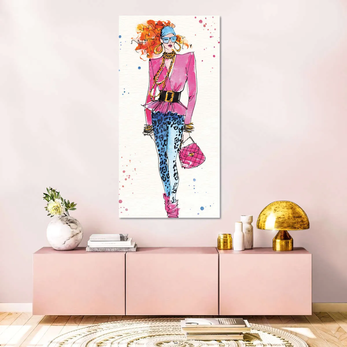 80s Fashion II Color Wall Art