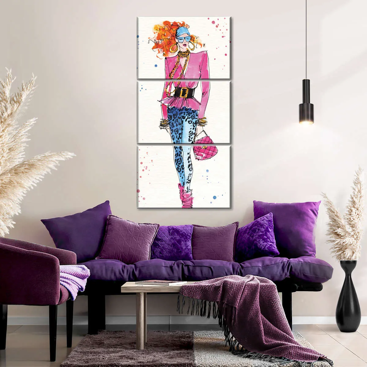 80s Fashion II Color Wall Art