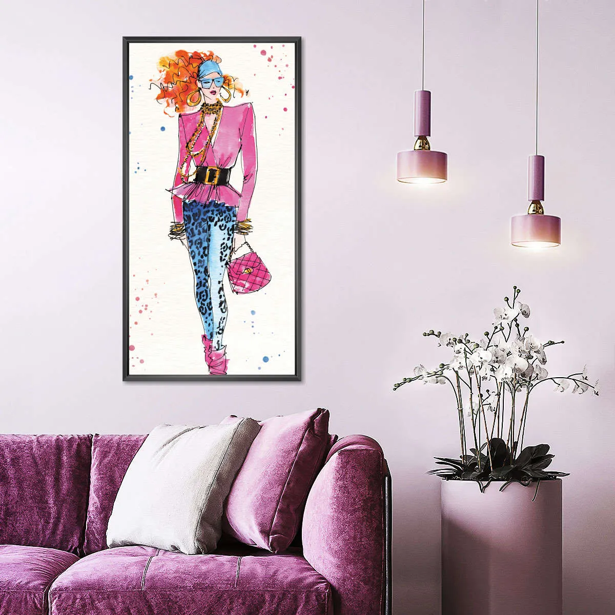 80s Fashion II Color Wall Art