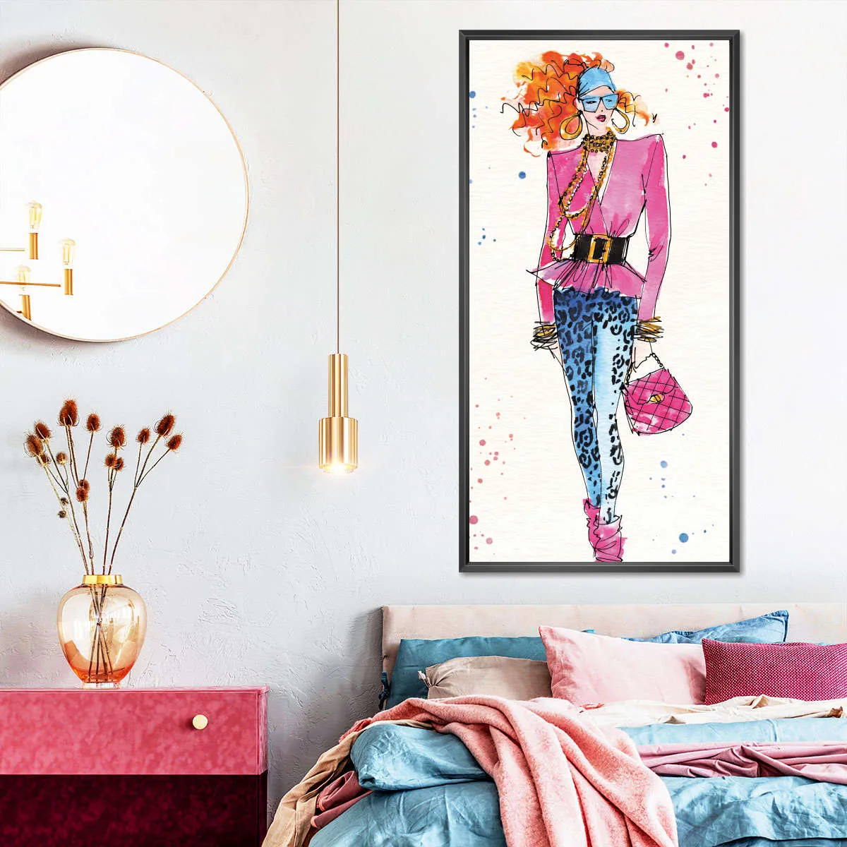 80s Fashion II Color Wall Art