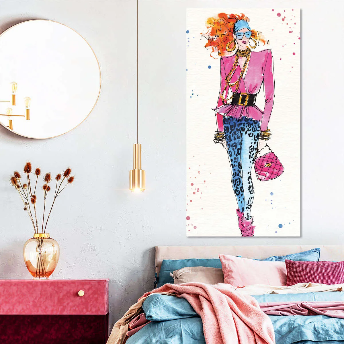 80s Fashion II Color Wall Art