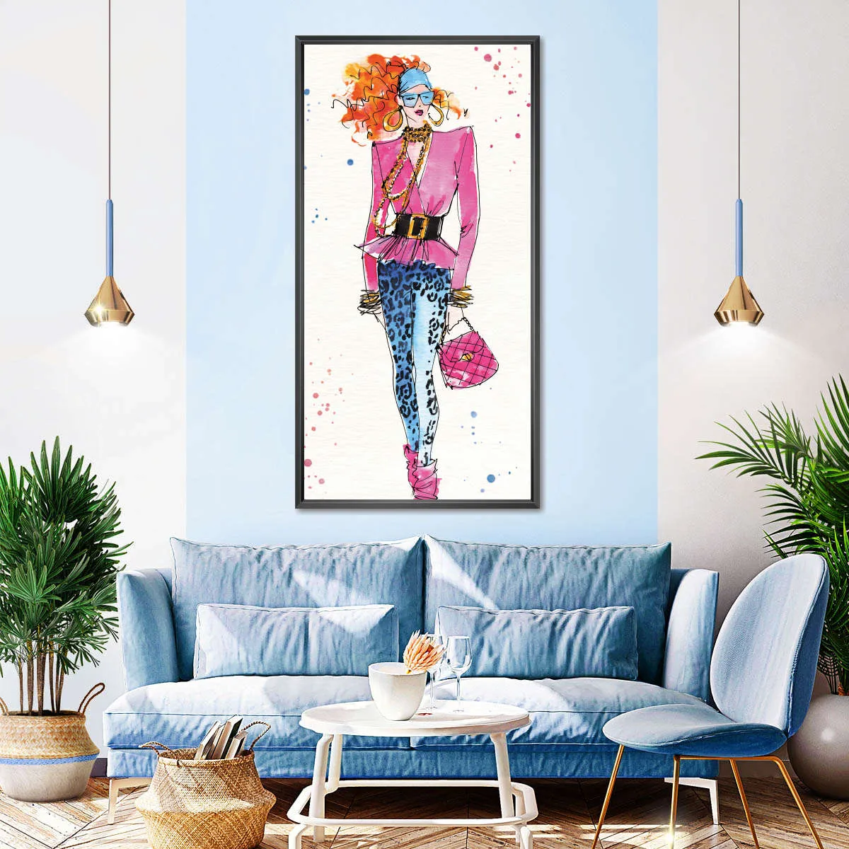 80s Fashion II Color Wall Art