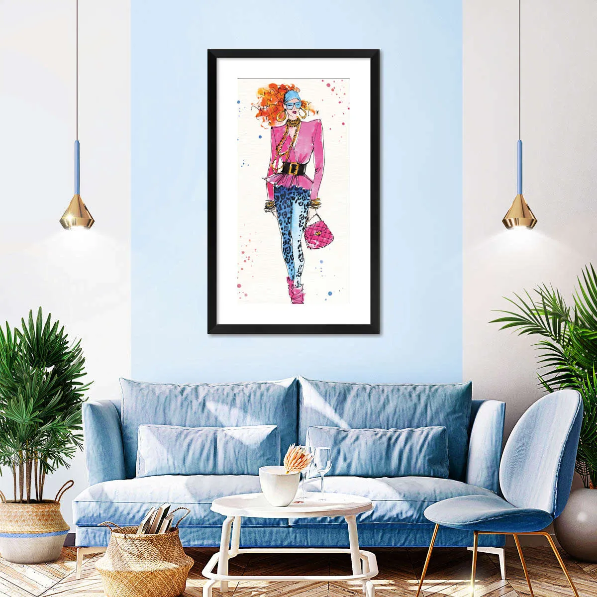 80s Fashion II Color Wall Art