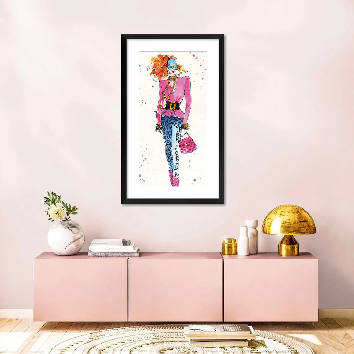 80s Fashion II Color Wall Art