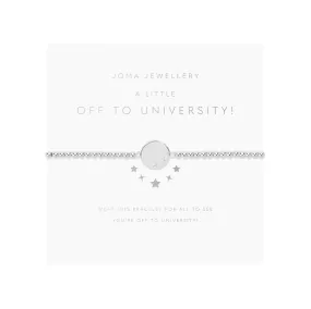 A Little 'Off to University' Bracelet | Silver Plated