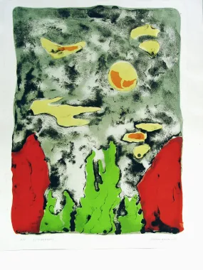 Abstract Lithograph