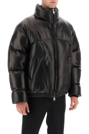 Alexander Mcqueen Quilted Leather Puffer Jacket (Size - 50)