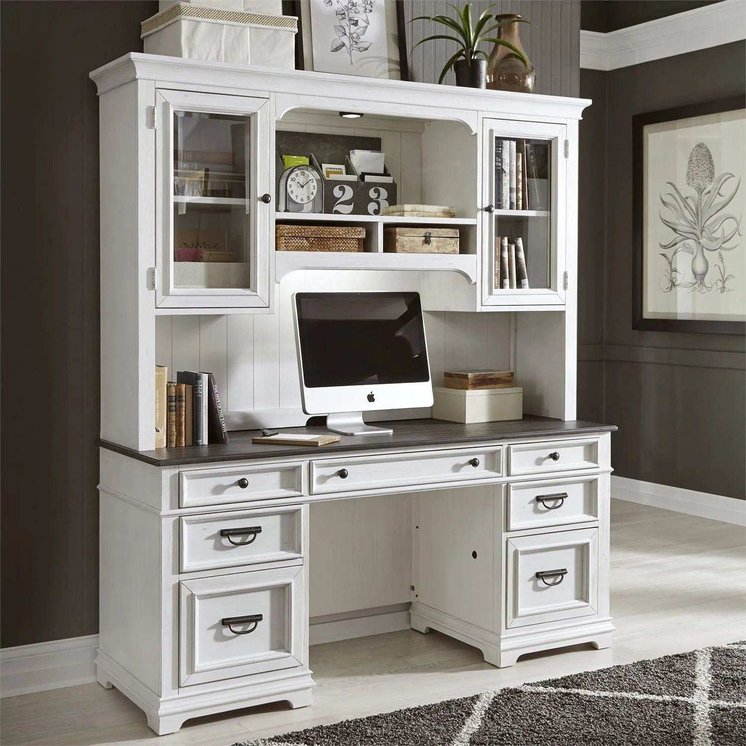 Allyson Park 417-HOJ-CHS Credenza & Hutch