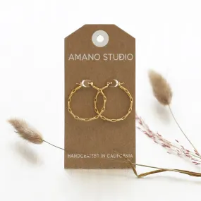 Amano Studio - Small Chain Hoop Earrings