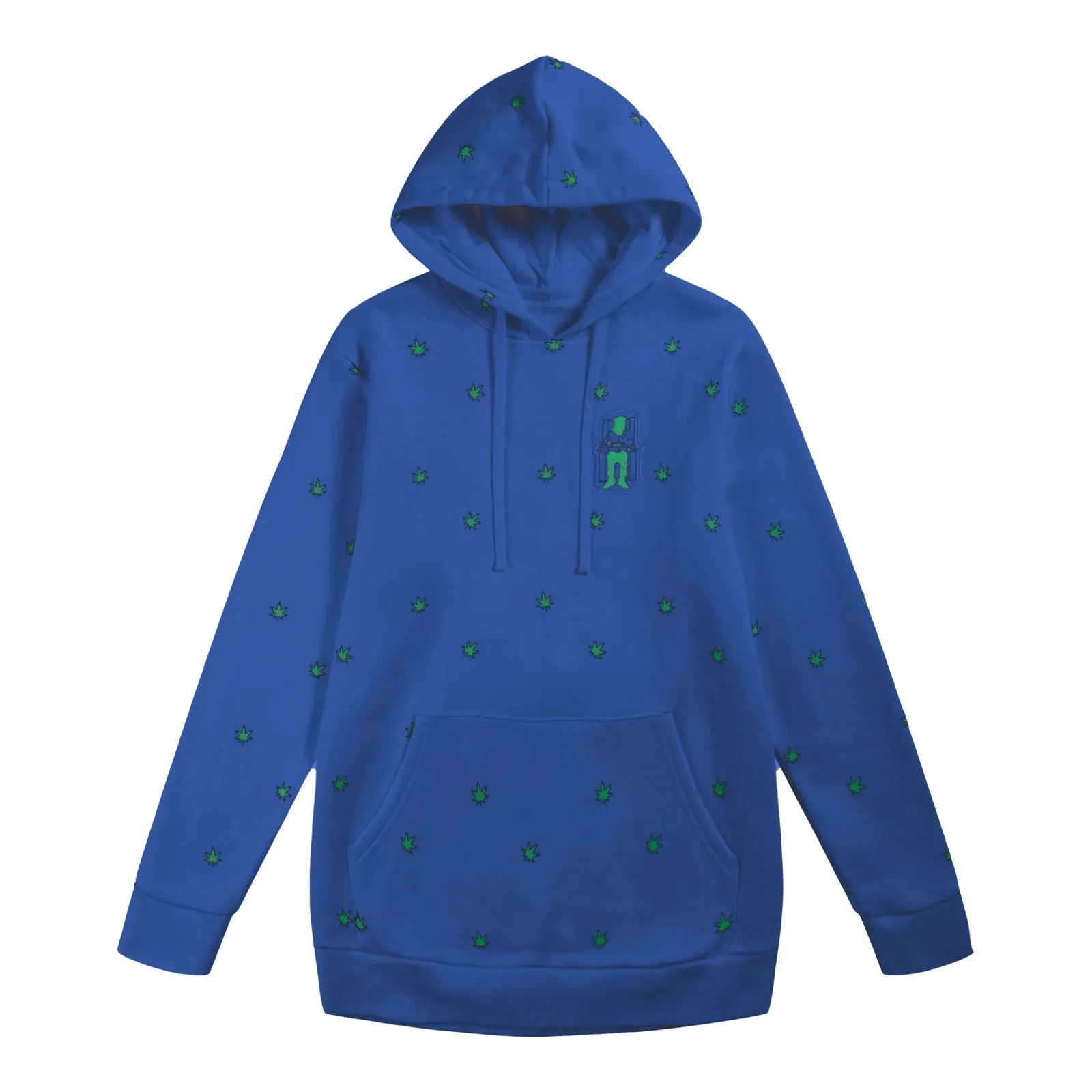 Stylish AOP Weed Leaf Graphic Hoodie for Trendy Comfort