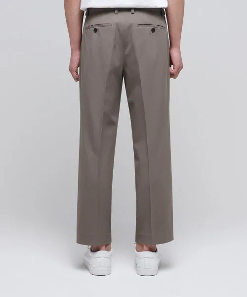 Aplaze Wide pants Crop Slacks Beige