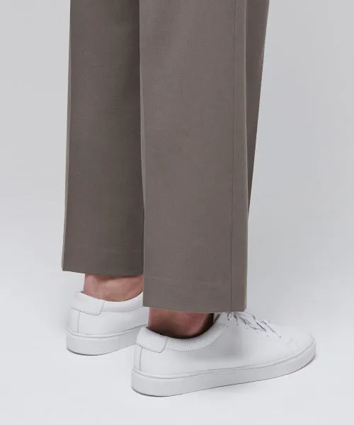 Aplaze Wide pants Crop Slacks Beige