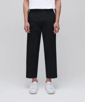 Aplaze Wide pants Crop Slacks Black