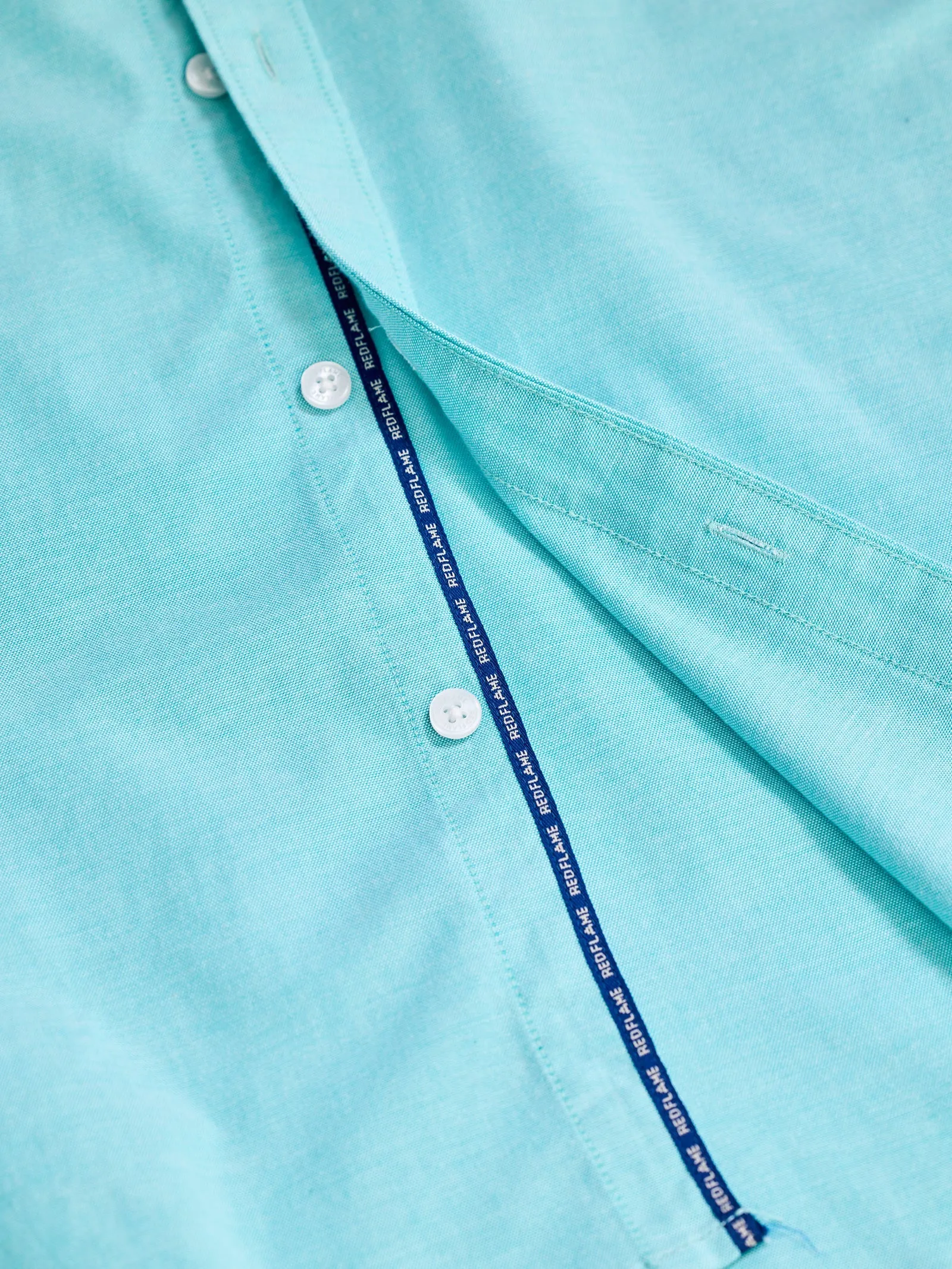 Aquamarine Green Stretch Casual Shirt