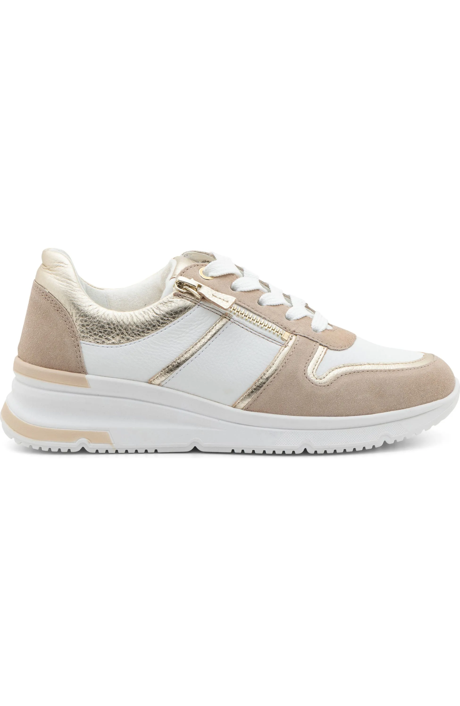 ARA NEVADA 3 LEATHER SNEAKER WHITE