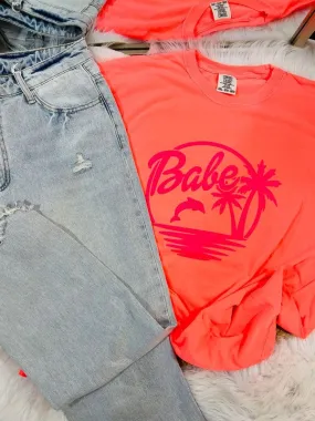 Babe Sunset Barbie Puff Tee