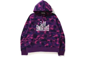 BAPE NYC LOGO PULLOVER HOODIE PURPLE