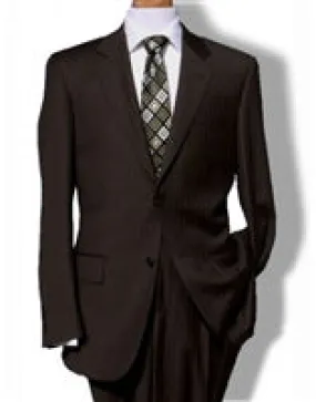 Baroni Stripe Brown Suit Modern Fit