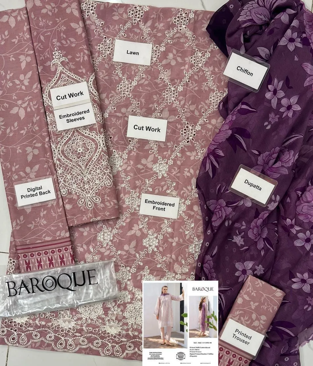 Baroque Lawn Suit