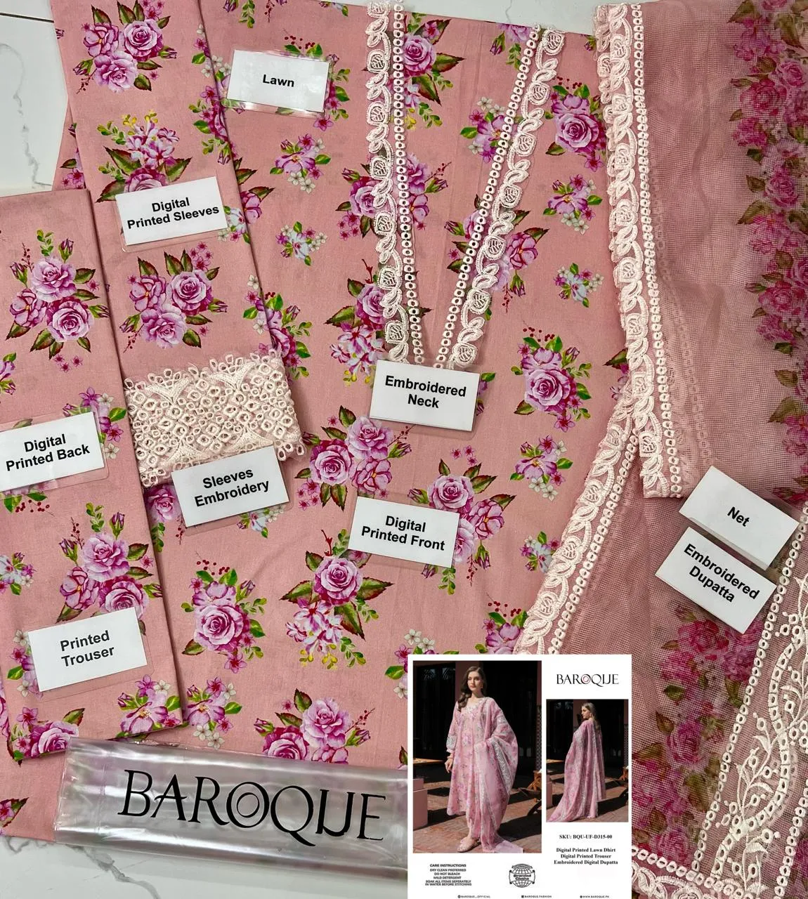 Baroque Lawn Suit