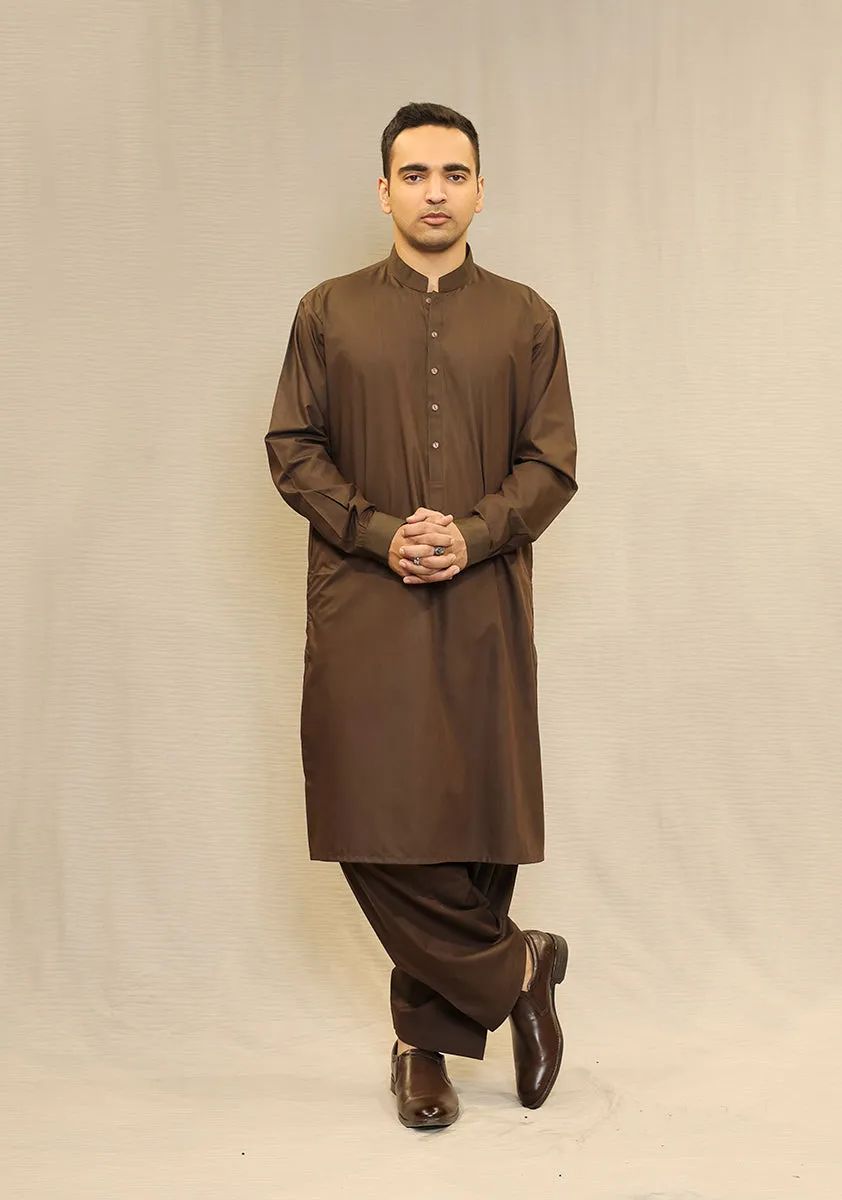 Basic Poly Viscose Maluki Java  Classic Fit Suit