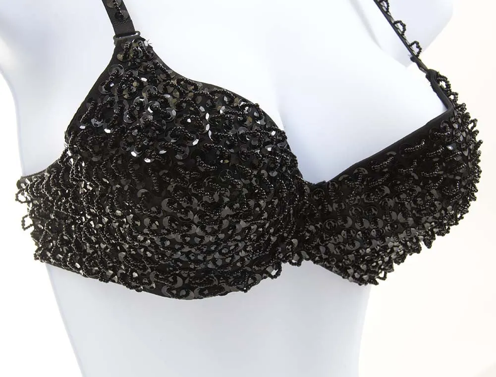 Beaded Detailed Dancer Costume Fashion Bra