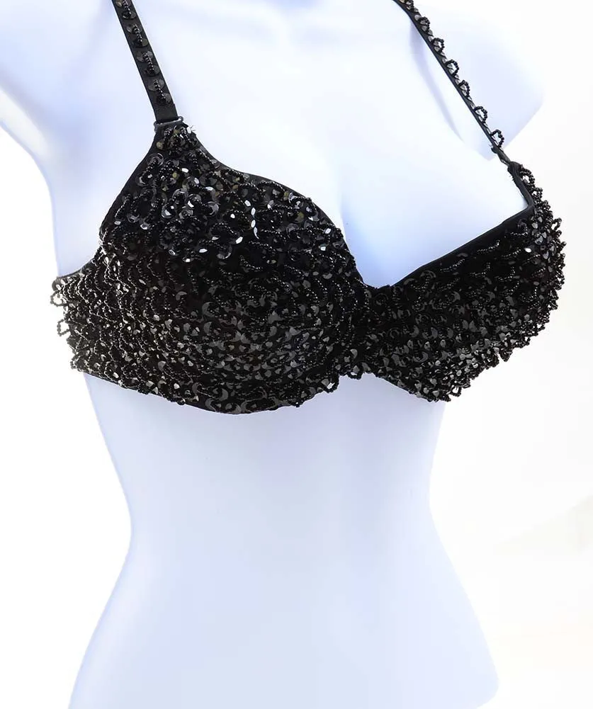 Beaded Detailed Dancer Costume Fashion Bra