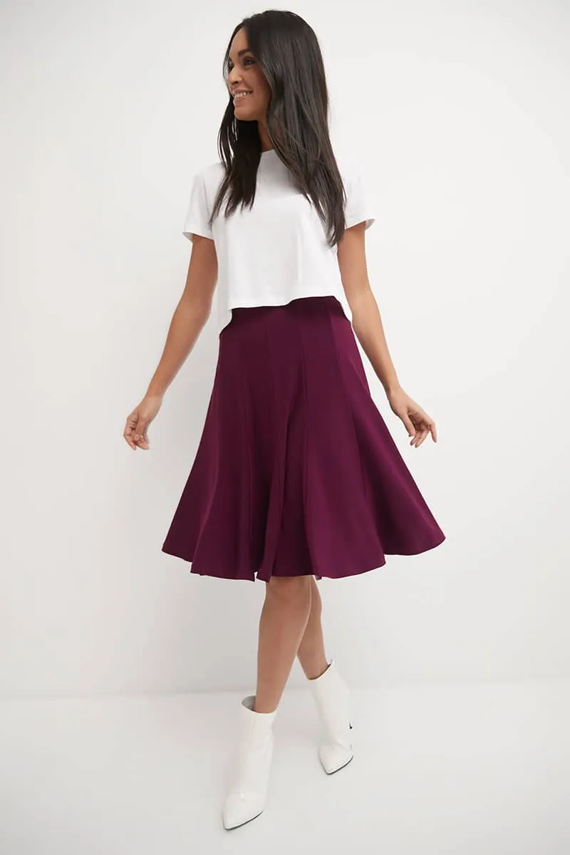 Bell Shaped Long Skirt with Flippy Flare