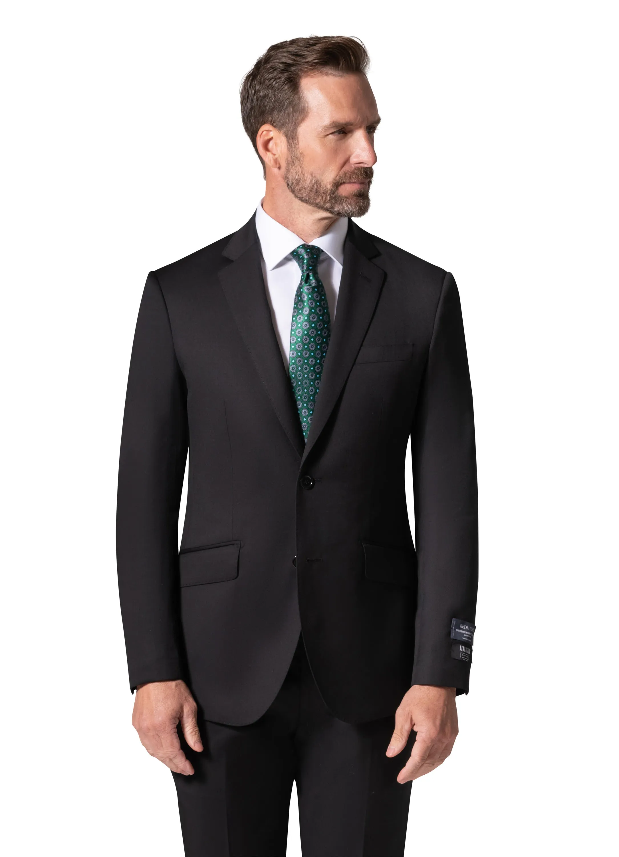 Berragamo - Reda | Slim Fit 2-Piece Solid Suit - Black