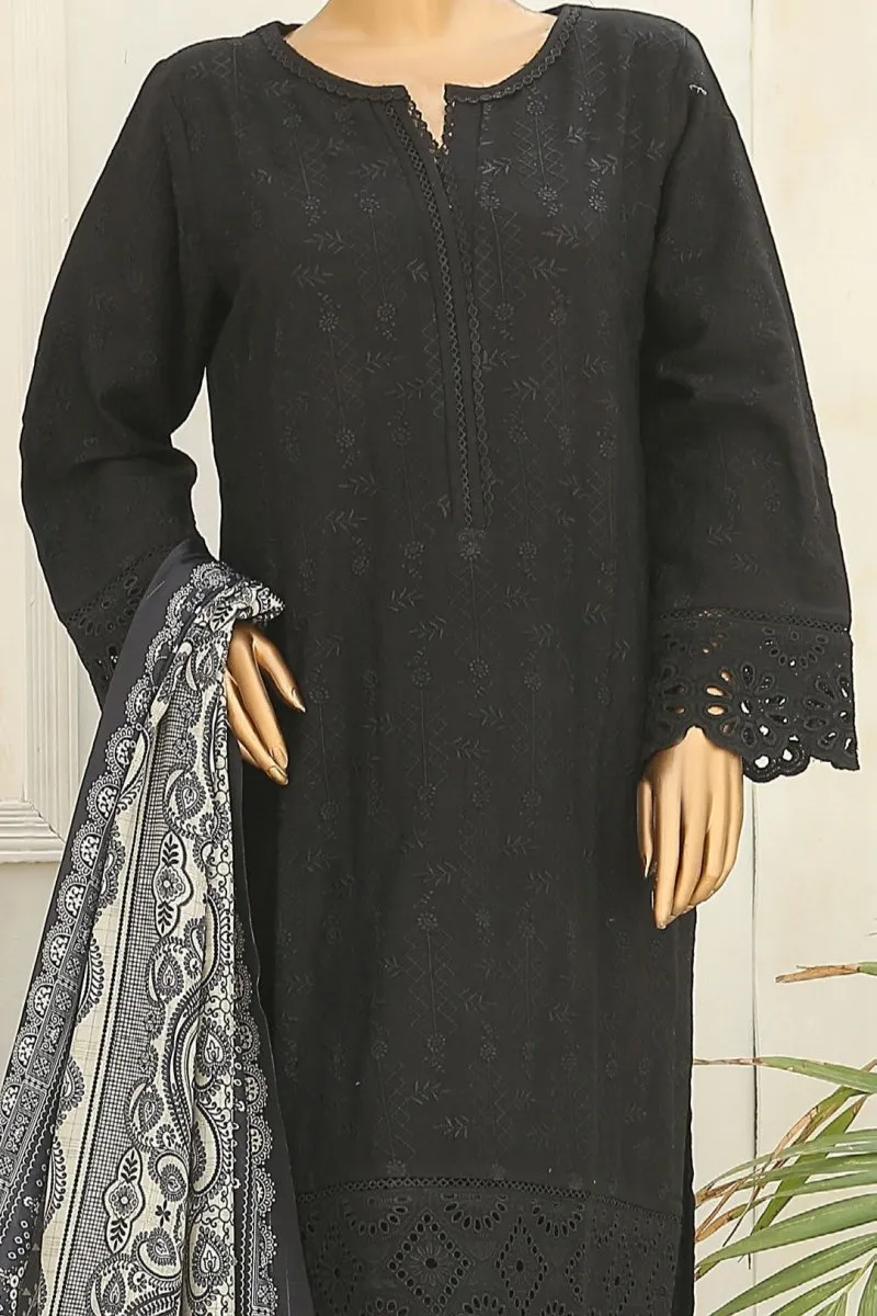 Bin Saeed Embroidered Dhanak 3 Piece Suit BIN125