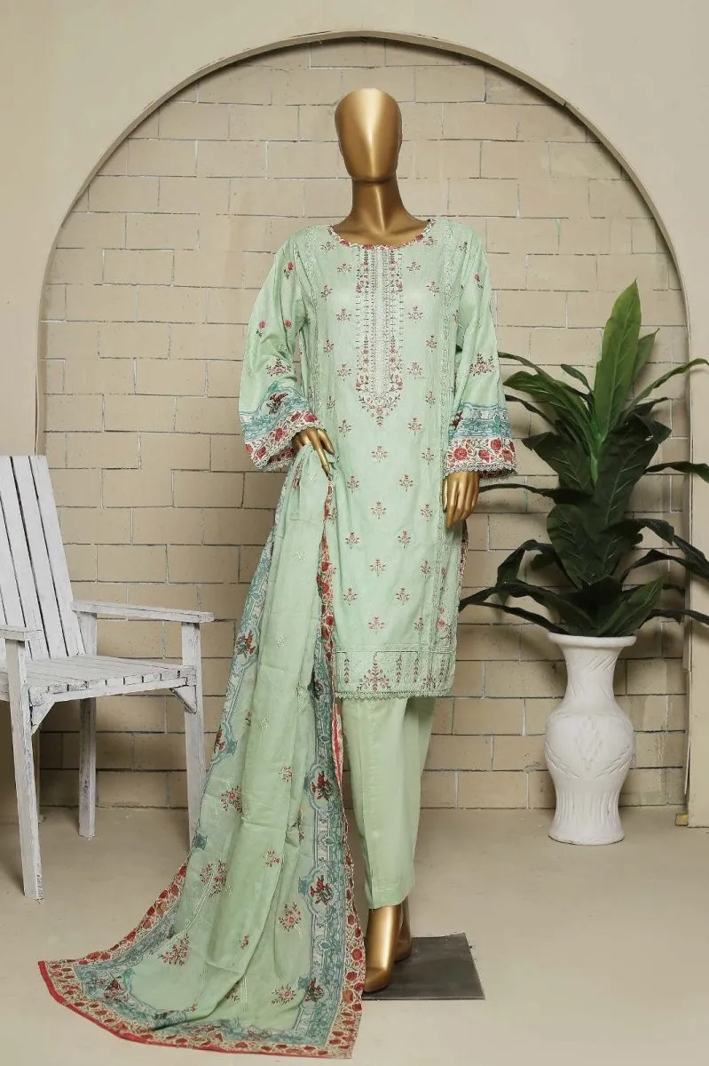 Elegant Bin Saeed Embroidered Lawn Suit - Stylish Womens Wear (Model BIN83)