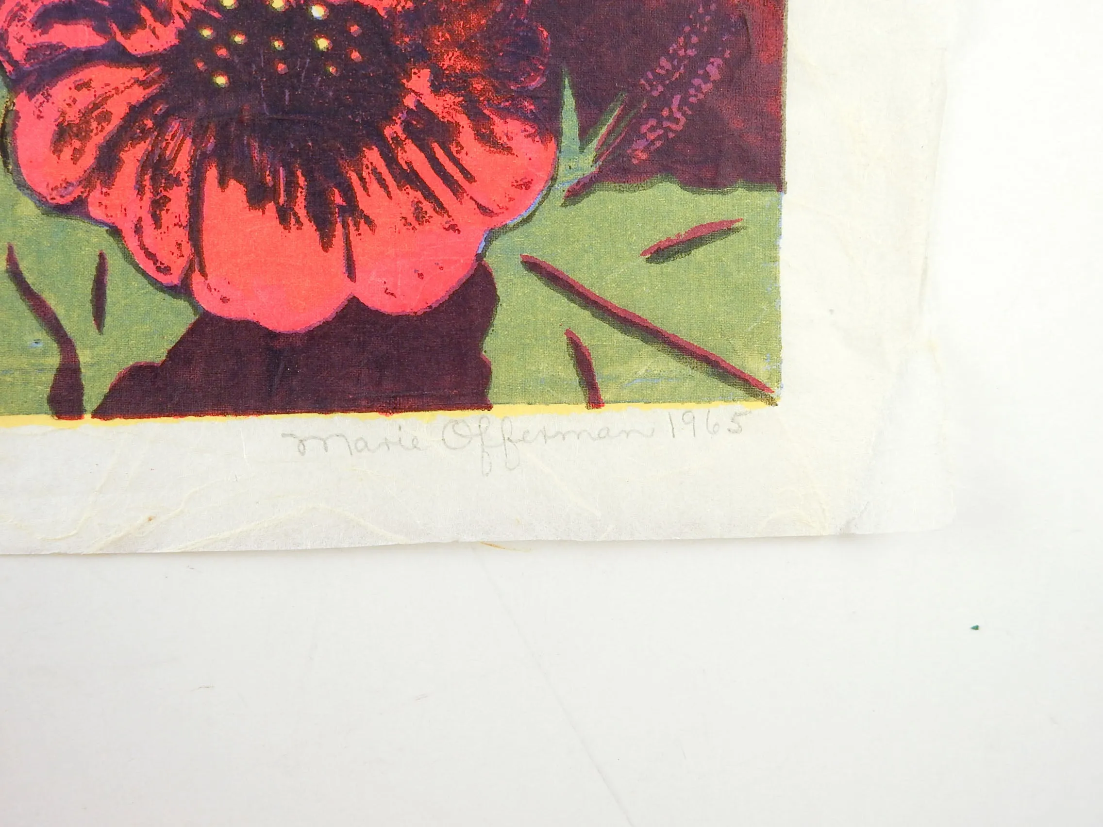 Bold Floral Serigraph