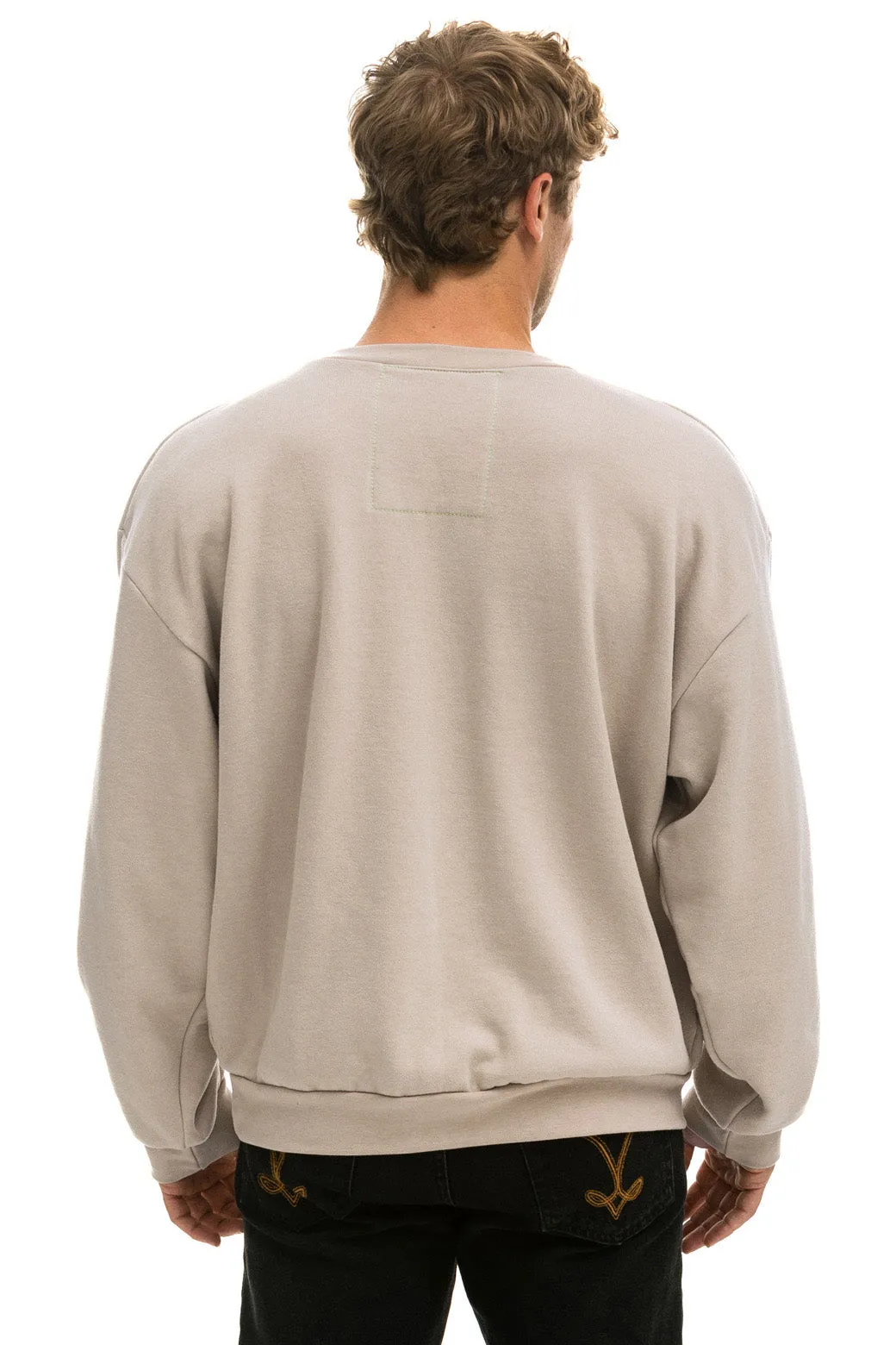 BOLT RELAXED CREW SWEATSHIRT - SAND // MOCHA