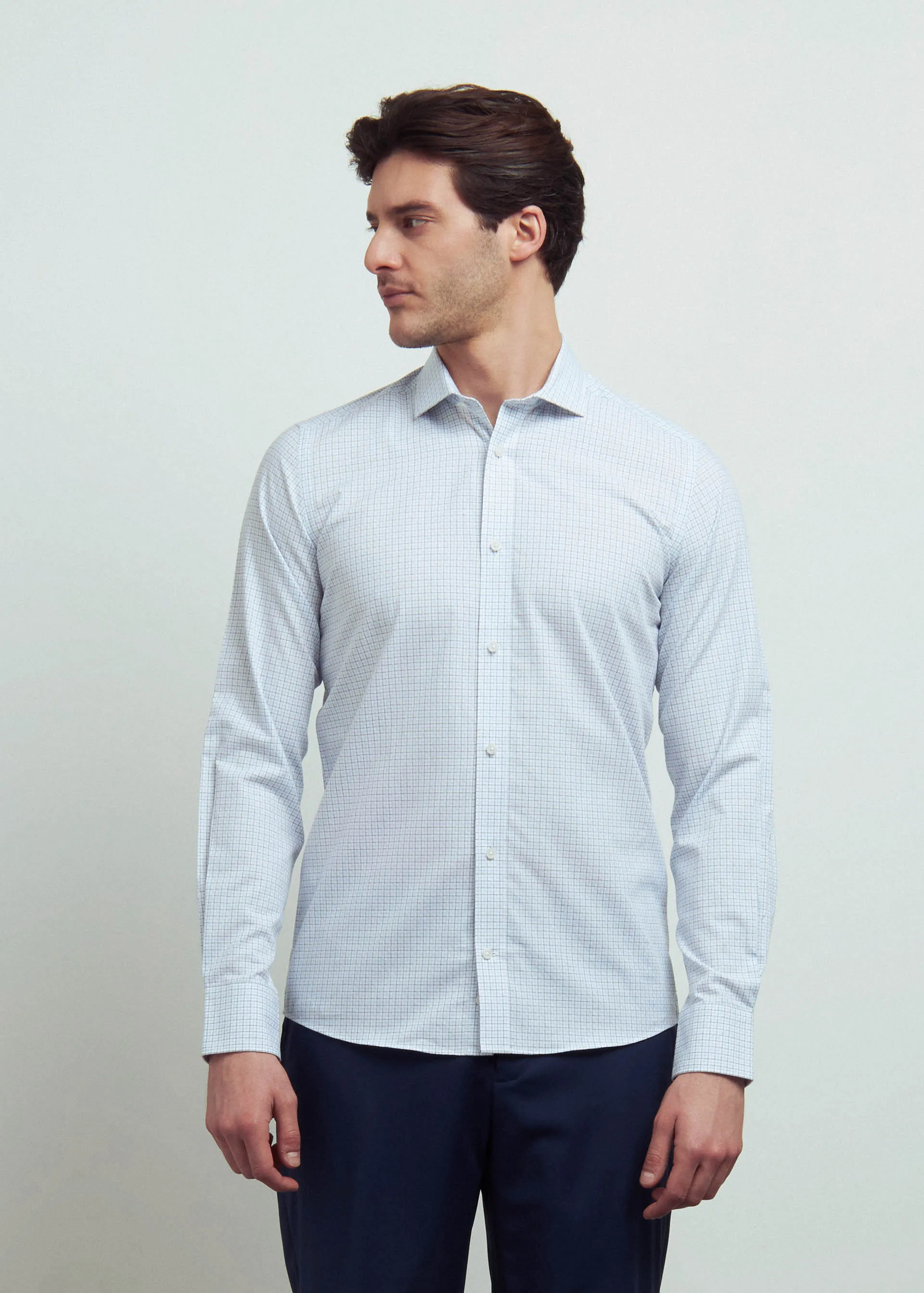 Camicia check slim fit